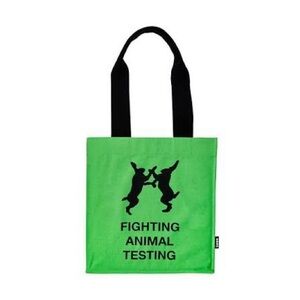 Lush Fighting Animal Testing Tote Bag- Fluoro Green